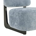 thumbnail image 3 of Roundhill Furniture Solara Modern Accent Chair with Solid Wood Frame, Blue, 3 of 11