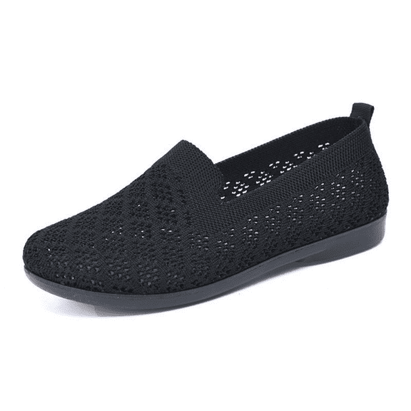 CHICVOMEY Women's Slip-On Walking Shoes Breathable Mesh Lightweight Sneakers for Women Wide Toe Comfort Loafers for Running Travel Casual Wear