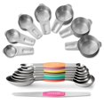 thumbnail image 1 of Juego de tazas y cucharas medidoras EWFEN de acero inoxidable, 15 piezas, 1 of 8