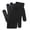 Black, variant on Gray Fingerless Knitted Gloves For Men And Women Color Blocked Design Outdoor Casual Thickened Wool Warm Acrylic Material Xl Size 9.06 Inches Length