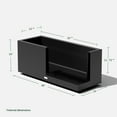 thumbnail image 4 of Veradek Block Series Long Box Large 38" Plastic Planter - Black, 4 of 13