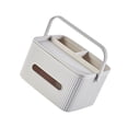 thumbnail image 2 of Soporte para caja de pañuelos Estuche de almacenamiento de escritorio Bolígrafo Control remoto Gafas Organizador de papel higiénico, Albaricoque Sweethay HA004588-02, 2 of 7