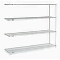thumbnail image 2 of Nexel 5 Tier Silver Epoxy Wire Shelving Add-On Unit, 60"W x 18"D x 74"H, 2 of 4