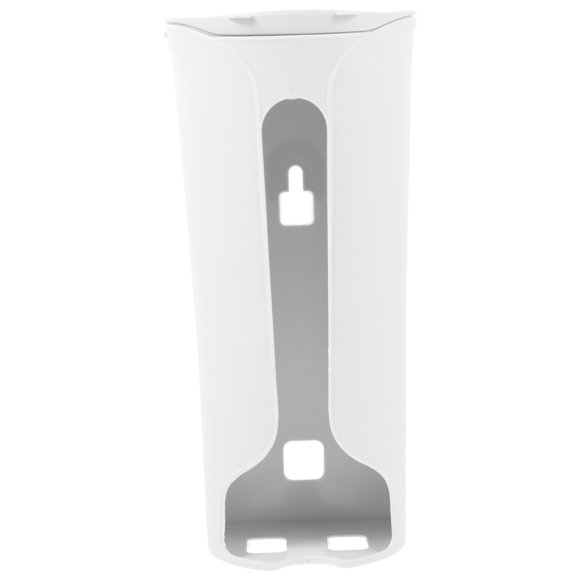 1 caja de almacenamiento de bolsas de plástico para colgar en la pared, sencilla, color blanco