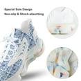 thumbnail image 7 of Blue And White Chinoiserie Bird Flower Walking Shoes for Men Woman Lightweight Tennis Fashion Elastic Sports Shoes Cushion Basketball Shoes, 7 of 7