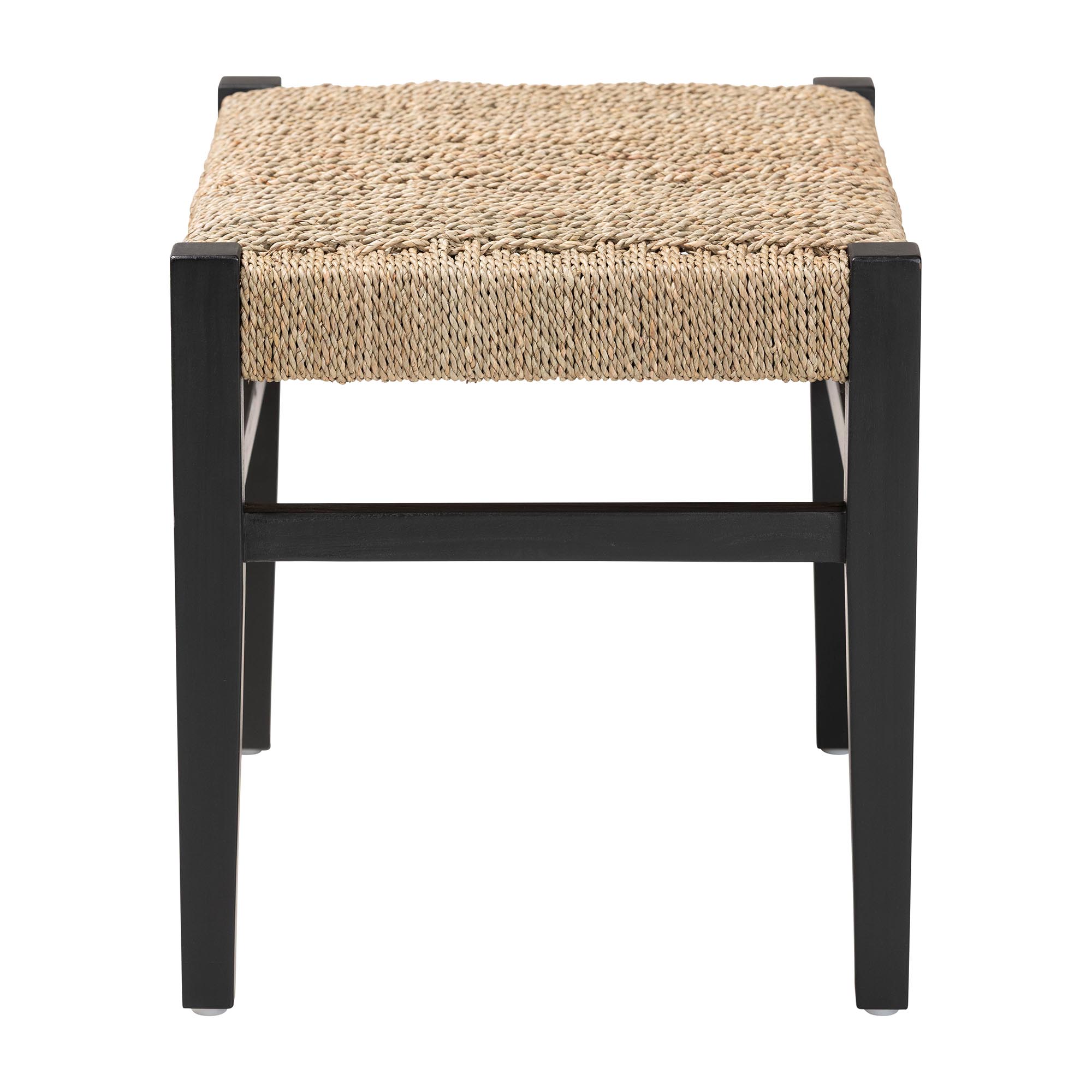 bali & pari Amber Boho Accent Bench, Natural Brown