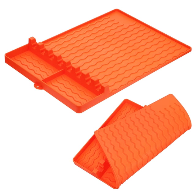 OULII Barbecue Side Rack Pad Griddle Tool Mat Silicone 1Pcs with Temperature Resistance