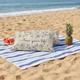 thumbnail image 5 of Outdoor Pillow Cover Flower Leaf Set of 2 Waterproof Throw Pillowcases Love You Life Decorative Patio Furniture Pillows for Couch Garden Indoor & Outdoor Use, 5 of 9
