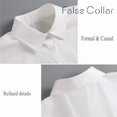 thumbnail image 4 of Camicover Fake Collar Detachable Half Shirt False Collar Solid Color Pointed Doll Peter Pan Blouse Dickey for Women Favors, 4 of 6