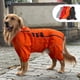 thumbnail image 5 of Mono disfraz de pierna para perros, abrigos impermeables para perros con cremallera y hebilla de nailon, para perros grandes, pequeños y medianos Rojo Verde, 5 of 5