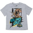 thumbnail image 5 of Jurassic World Dinosaur Little Boys Athletic T-Shirt and Mesh Shorts Outfit Set Toddler to Big Kid, 5 of 5