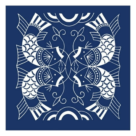 - Chinese Indigo Fish II Print Wall Art By Vision Studio