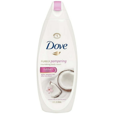 3 Pack - Dove Purely Pampering Body Wash, Coconut Milk With Jasmine ...