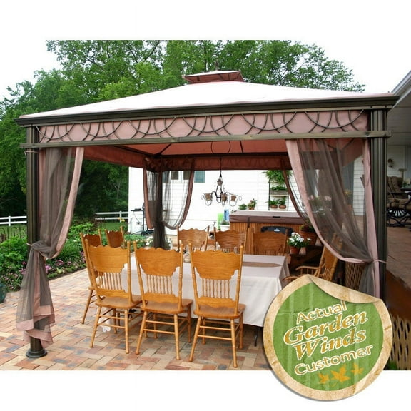Garden Winds Replacement Canopy Top for the Grand Casual Gazebo, Riplock 350