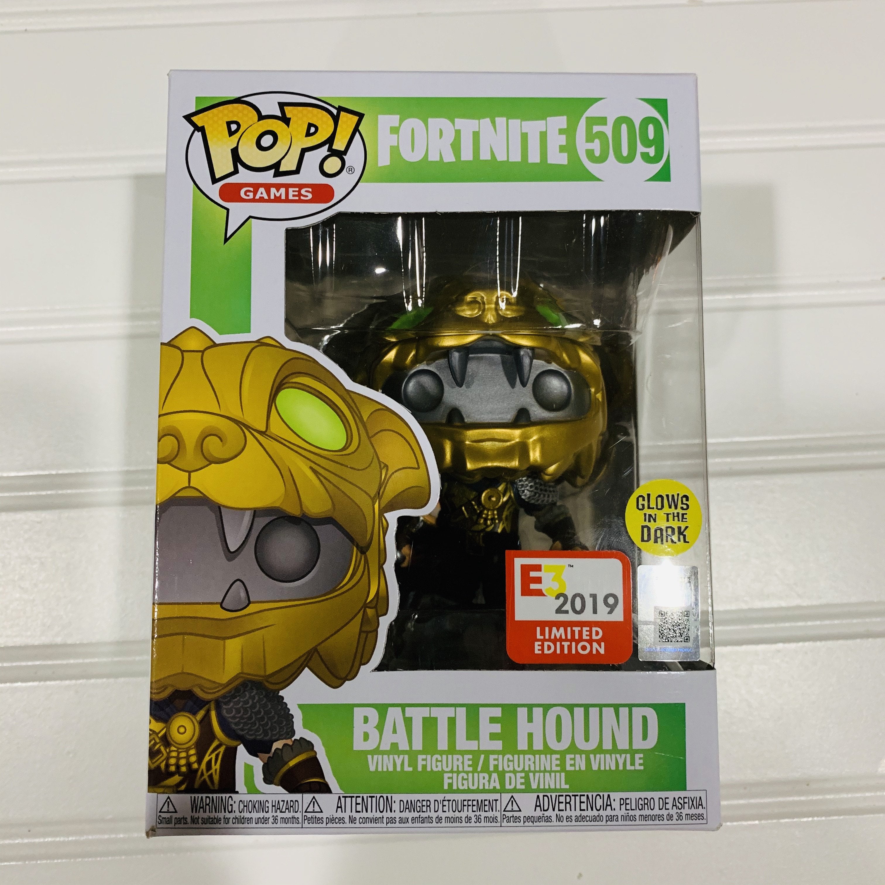Funko Pop Battle Hound Figure 509 Fortnite Glow in The Dark E3 2019 Exclusivebb1 for sale online 
