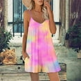 thumbnail image 1 of Women‘s Summer Leisure Printing Jumpsuit Loose Shorts With Pockets Jumpsuit Backstraps, 1 of 7