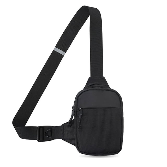 Mini bolso cruzado para correr, bolsillos dobles, impermeable, ejercicio para correr, senderismo, viajes en bicicleta