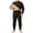 Black, variant on VEKDONE Plus Size Thermal Underwear for Men Long Johns Set Fleece Lined Heat Retention Underwear Base Layer Top And Bottom Set for Cold Weather