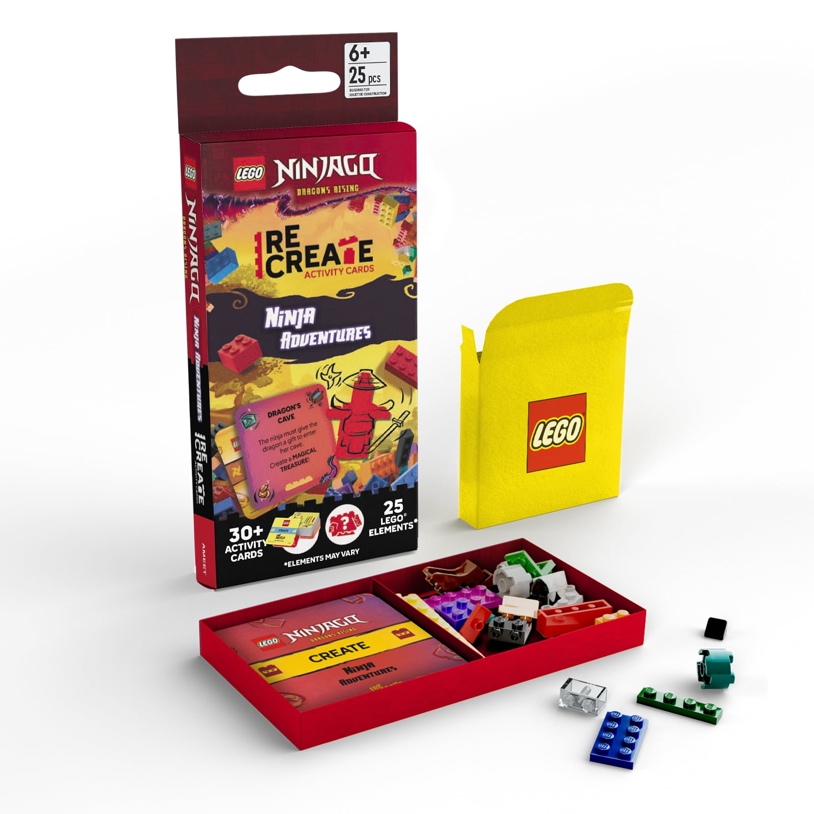 LEGO Activity Cards - ReCreate: LEGO® NINJAGO® Ninja Adventures (with over 30 activity cards and 25 LEGO elements)