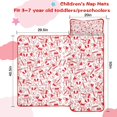 thumbnail image 5 of Red Christmas Snowman Pattern Toddler Nap Mats for Kids Preschool,50"x20" Sleeping Mat Bag or Kids,Toddler Sleeping Bag,Toddler Nap Mat or Daycare, 5 of 6