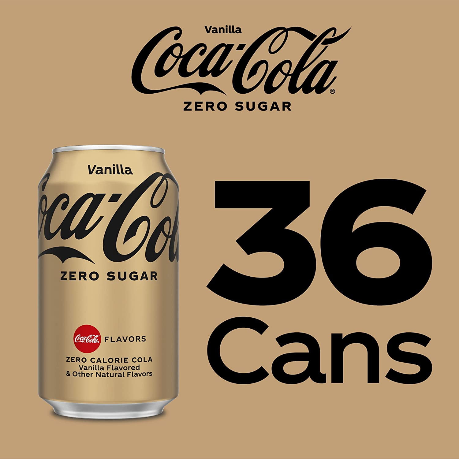 Coke Zero Vanilla Fridge Pack Bundle, 12 fl oz, 36 Pack