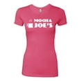 thumbnail image 2 of Mocha Joe's Coffee Stand Shop Logo | Womens Pop Culture Junior Fit Tee, Hot Pink, 2XL, 2 of 4