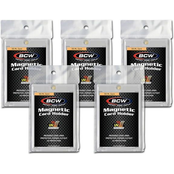 BCW 55 pt Magnetic Card Holder - 5 Count
