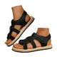 thumbnail image 3 of MKLEKYY Sandalias Playa Sandalias de Moda para Mujer para Uso Diario Informal Diseño de Tela Con Punta Abierta Zapatos Planos para Primavera y Verano Ideal para Combinar Con Atuendos de Ocio, 3 of 5