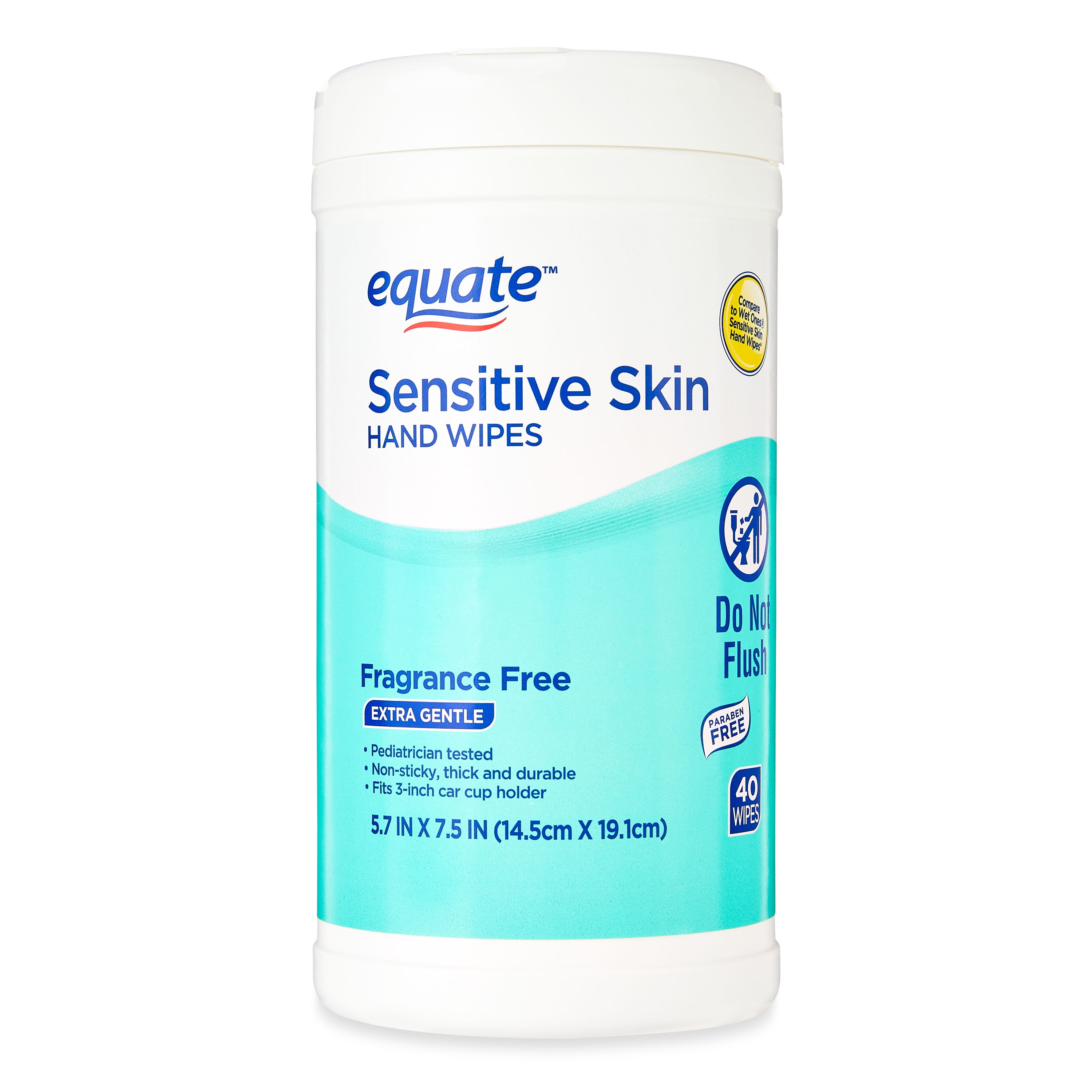 Equate Fragrance Free Sensitive Skin Hand Wipes