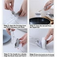 thumbnail image 6 of 1 Refillable Dish Brush Wand Handle with 2 Brush Heads & 2 Non Scratch Dishwand Scrubber Sponges, Dishwashing & Household Cleaning Supplies Set Kitchen Cleaning Tools Set, 6 of 10