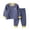 Dark Blue, variant on Asxite Toddler Fall Outfits Solid Crewneck Top Jogger Pants Casual Loose Fashion 2 Piece Set 5T