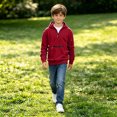 thumbnail image 6 of JAJAHO Cargo Hoodies For Kids Boys Quarter Zip Long Sleeve Hooded Sweatshirts With Zipper Pockets 5-16Y, 6 of 7