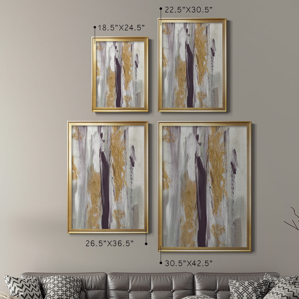 Tumultuous Amethyst II Premium Framed Print - Ready to Hang