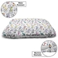 thumbnail image 3 of Bicycle Pet Bed, Retro Style Colorful Bicycles of All Styles and for All Age Groups Training Wheels, Resistant Pad for Dogs and Cats Cushion with Removable Cover, 24" x 39", Multicolor, by Ambesonne, 3 of 4