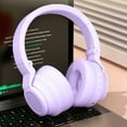 thumbnail image 6 of Bluetooth headphones with up to 40 hours battery, microphone for call, foldable and comfortable, Android and iOs compatible, 6 of 9
