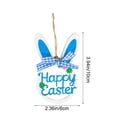 thumbnail image 3 of Taicans Wooden Easter Bunny Decor,Hand Carved 3.9x3.1in Natural Wood Rabbit Ornaments for Spring Party Centerpiece,Garden Home Table Decorations & Easter Egg Hunt Favors, 3 of 6