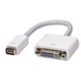 thumbnail image 1 of Mini DVI to DVI (24+5 pin) Adapter, White Color, 8" end-to-end, 1 of 7