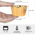 thumbnail image 3 of Cupcake Cases, (Gold) 50 Aluminum Foil Muffin Cases for Cupcakes and Muffins, 3 of 5