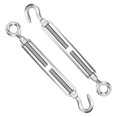 thumbnail image 3 of Tensor De Aparejo De Acero Inoxidable, Tensor De Ojo De Gancho De Acero Inoxidable 304 Cuerda De Alambre De Aparejo 2PCS 304 Gancho Para Tensión De Cuerda Para Lluvia Intensa Ccdes Otros, 3 of 8