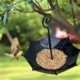 thumbnail image 1 of Comedero colgante para pájaros, portátil, con forma de paraguas, soporte para comida, plato decorativo para balcón, terraza y patio., 1 of 8
