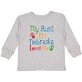 thumbnail image 3 of Inktastic My Aunt in Nebraska Loves Me Boys or Girls Long Sleeve Toddler T-Shirt, 3 of 5
