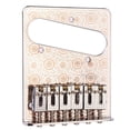 thumbnail image 3 of Licencia de Puente de silla rodillo con Tornillos Llave Luthier Suministro para piezas de guitarra eléctrica shamjiam Puente de la silleta del rodillo de 6 cuerdas, 3 of 8