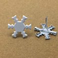 thumbnail image 1 of 100pcs Snowflake Split Pins, Paper Fasteners, Craft Accessories, Scrapbooking, Craft Pins, 16mm., 1 of 5
