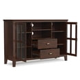 thumbnail image 2 of Simpli Home Artisan 53 inch Wide Solid Wood Tall TV Stand in Russet Brown For TVs up to 60 inches, 2 of 12