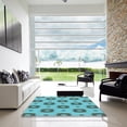 thumbnail image 7 of Ahgly Company Machine Washable Indoor Rectangle Transitional Aquamarine Stone Green Area Rugs, 6' x 9', 7 of 7