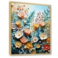 thumbnail image 2 of Designart "Plants landscape Pointillism Dot I" Floral Floater Framed Canvas Print, 2 of 7