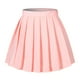 thumbnail image 1 of Beautifulfashionlife Faldas de verano plisadas lisas de talla grande para escuela japonesa para mujer (2Xl rosa), 1 of 5
