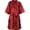 red, variant on Black Professional V Neck Kimono Bathrobe for Spa Salon Sleepwear