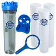 thumbnail image 3 of Whole House Water Filtration System, KleenWater Premier 4520 Water Filter, Dirt Rust Sediment Removal Cartridges, 3 of 4