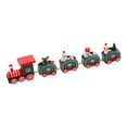 thumbnail image 3 of Adorno de tren de madera de Navidad en miniatura con , manualidades, adorno de mesa pintado decoración del hogar Colco Adorno de tren, 3 of 8